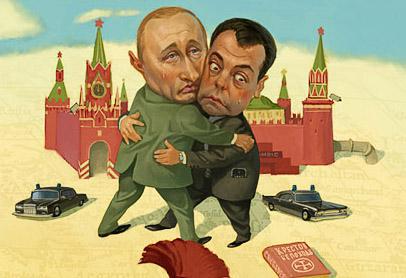 Г.А.Зюганов сравнил Путина и Медведева с сиамскими близнецами