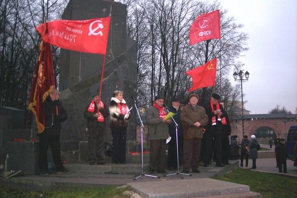 Репортаж о митинге в Новгородской области 
