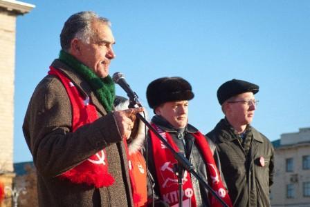 Пенза. Альтернатива «путинской своре»  – социализм! Мероприятия обкома КПРФ в годовщину Октябрьской революции