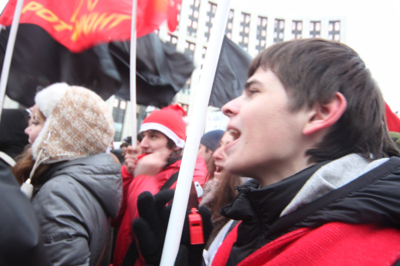 Москва. Семьдесят тысяч человек на проспекте Сахарова требовали отставки премьера Путина и освистывали «демократов»