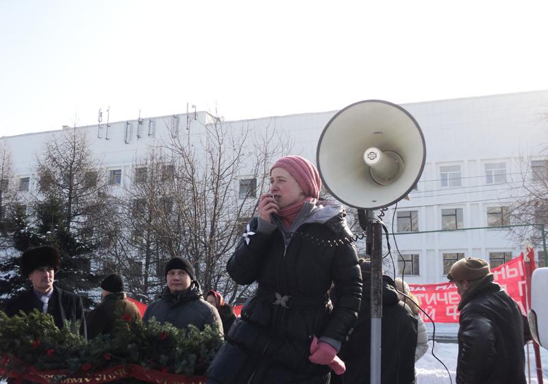 Алтайский край: 23 февраля барнаульские коммунисты провели шествие и митинг