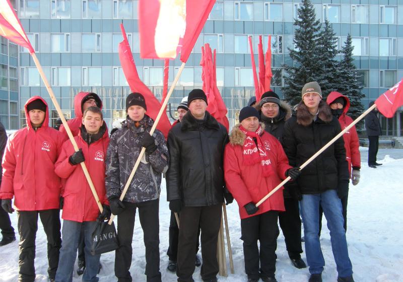 Пермские коммунисты приняли участие в митинге «За честные выборы» 