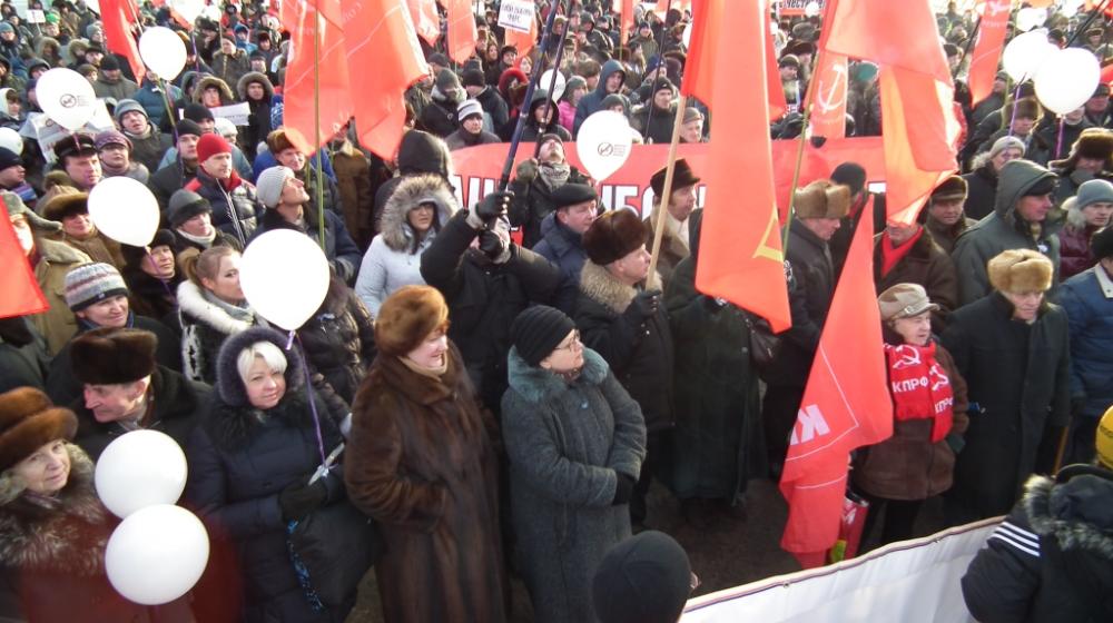 «Мы будем приходить, пока они не уйдут!» Митинг коммунистов Нижнего Новгорода