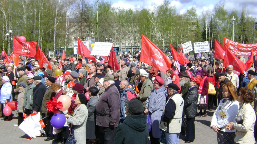 Первомайская демонстрация и митинг в Удмуртии