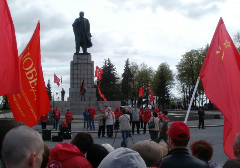 Первомайская демонстрация коммунистов состоялась на родине Ленина