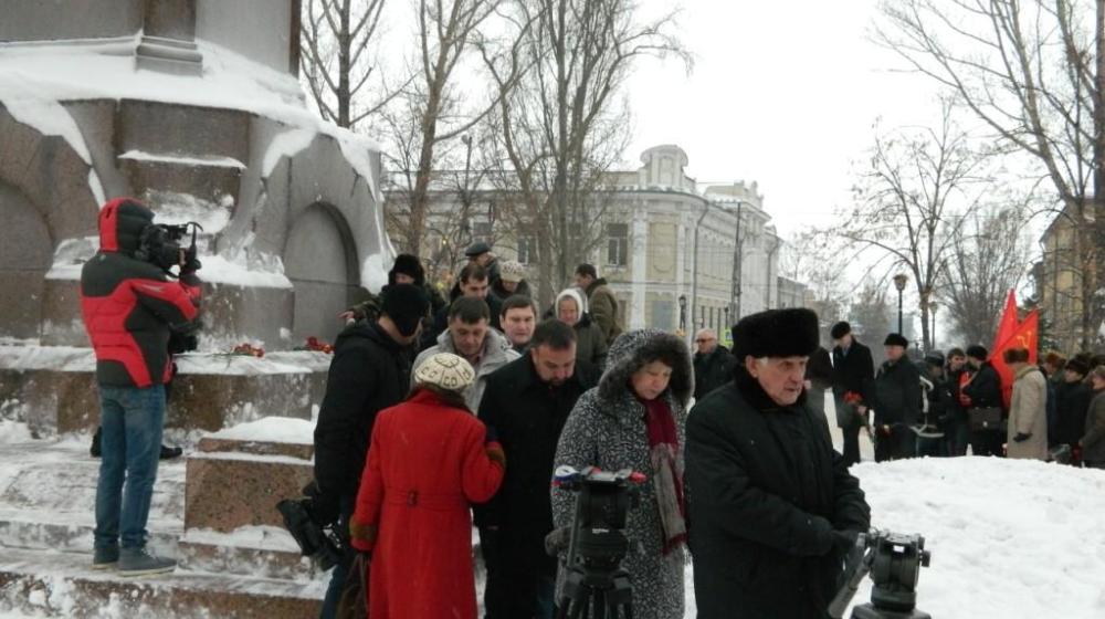 Митинг в Самаре в день 89-й годовщины со дня смерти В.И. Ленина