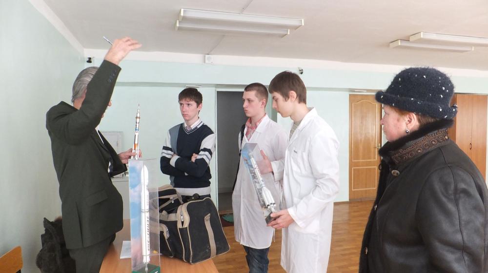 Калуга. Встреча ветерана Байконура со студентами