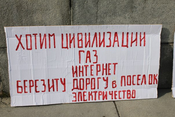 В Екатеринбурге прошел митинг в поддержку жителей поселка Березит