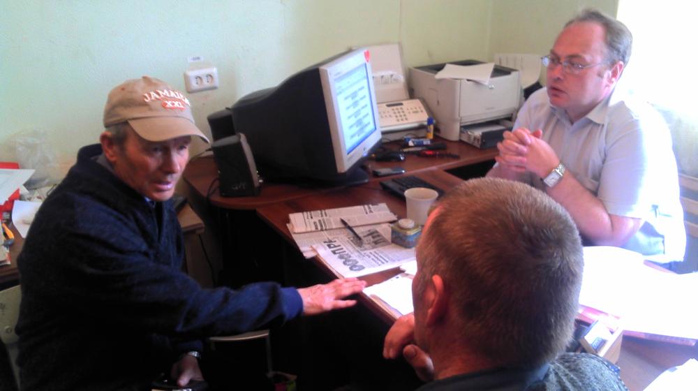 Тобольск, Тюменской области. Первый день работы "Всероссийской приемной Геннадия Зюганова" в городе