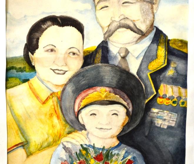 Республика Калмыкия. Коммунисты вручили призы победителям школьного конкурса рисунков, посвященного Дню Победы