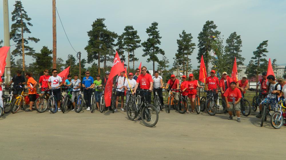 Республика Бурятия. Велопробег в честь Дня физкультурника