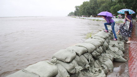 Уровень воды в Амуре у Хабаровска превысил рекордные отметки