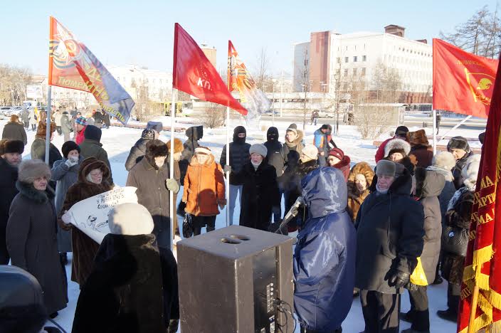 Митинг в поддержку "Детей войны" в Тюмени
