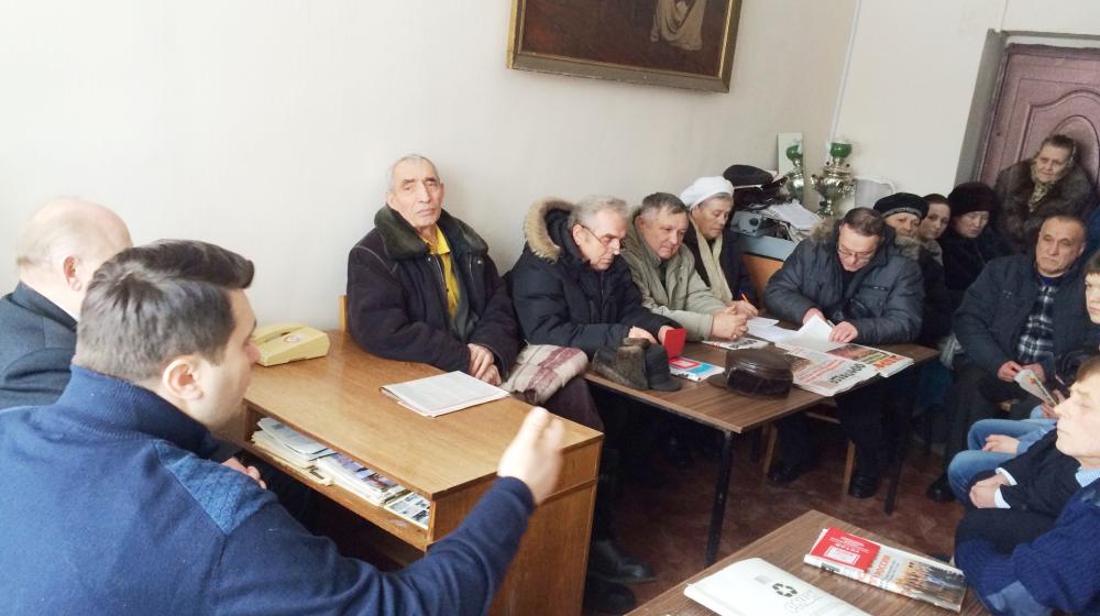О.А. Лебедев встретился с избирателями Заокского района Тульской области