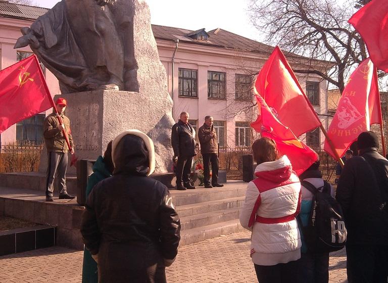 Амурская область. В Белогорске прошел митинг в память о красноармейцах, погибших на Гражданской войне 
