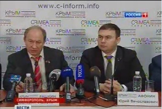 В.Ф.Рашкин – программе «Вести» («Россия-1»): Мы восхищены той оперативностью, с которой крымские товарищи формируют отделение КПРФ в республике