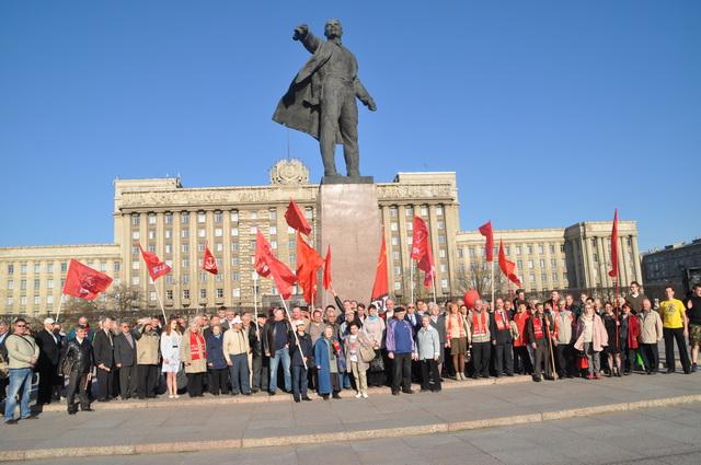 В день рождения В.И. Ленина коммунисты Санкт-Петербурга провели митинг