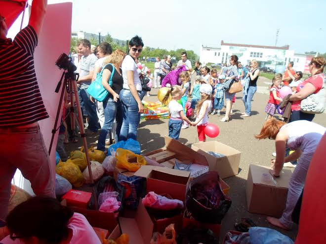 В г.Оса Пермского края состоялся сбор гуманитарной помощи для юго-востока Украины