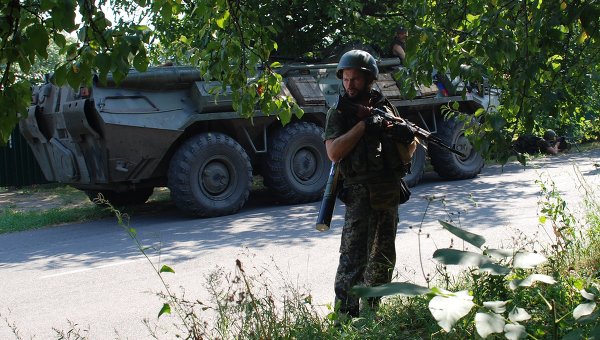 Ополчение Донецкой Народной Республики в ходе наступления захватило 14 единиц бронетехники