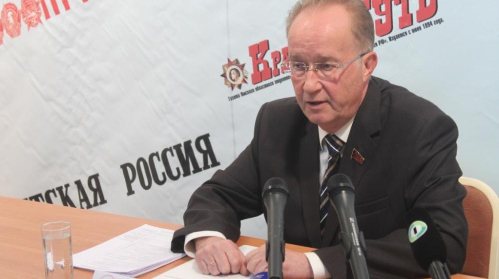 Пресс-конференция лидера омских коммунистов А.А. Кравца, посвященная итогам выборов 14 сентября 