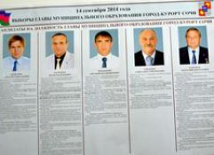 Активную кампанию на выборах мэра Сочи ведут только два кандидата