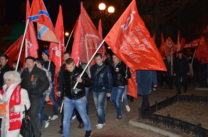 "Победа социализма неизбежна!". Праздник Красного Октября в  Ростове-на-Дону