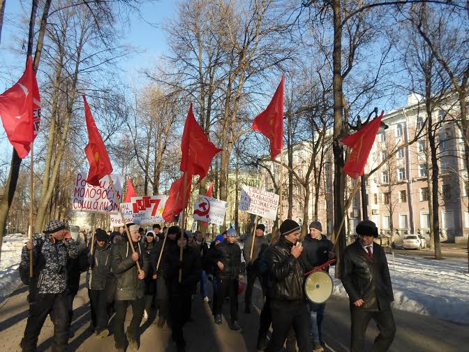 Пермский край. Торжественный митинг в честь 97-й годовщины Великого Октября