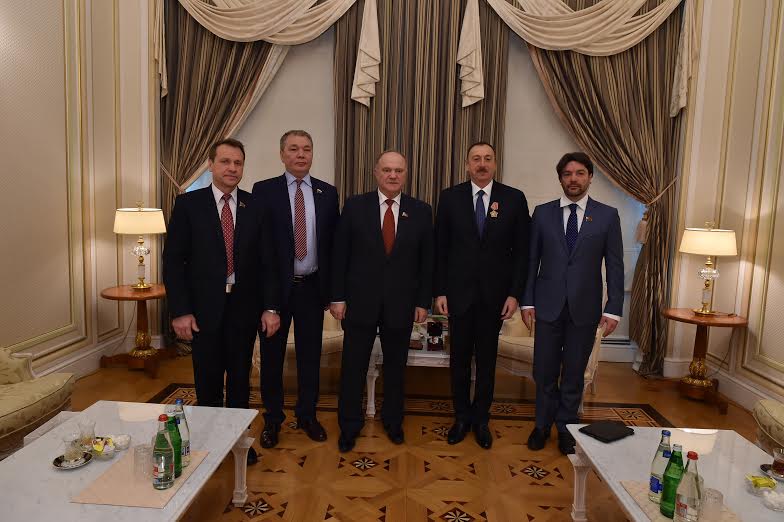Г.А. Зюганов провел встречу с Президентом Азербайджана И.Г. Алиевым