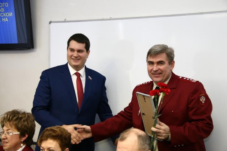 Зампредседателя Тульской областной думы, секретарь обкома партии Алексей Лебедев выступил на заседании расширенной коллегии Роспотребнадзора по Тульской области