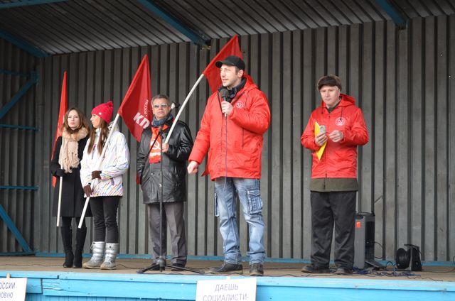 Правительство – в отставку! Митинг в городе Сокол Вологодской области