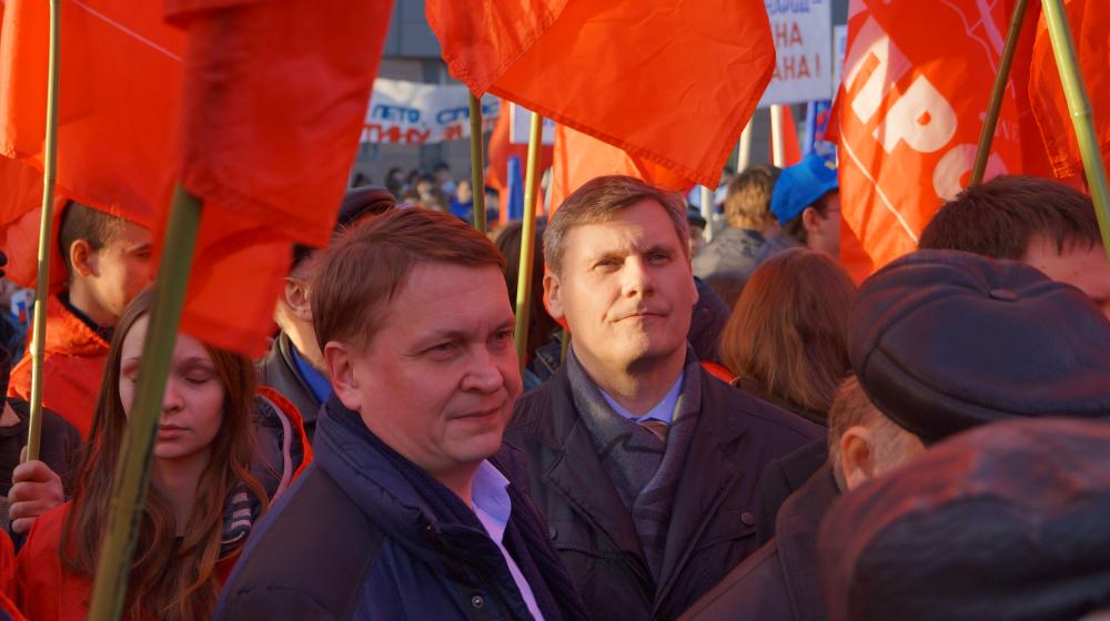 Нижний Новгород. Коммунисты приняли участие в митинге, посвященном воссоединению России и Крыма