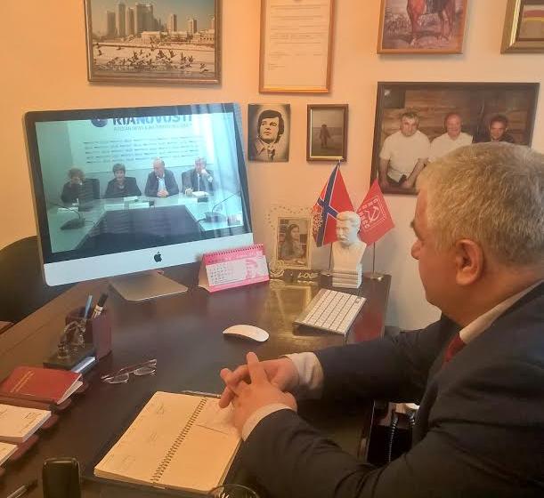 В рамках подготовки к празднованию 70-летия Великой Победы состоялась видеоконференция Москва-Тбилиси 