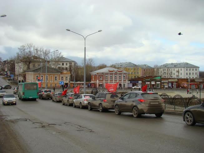 Пермский край. Демонстрация – автопробег в Соликамске 