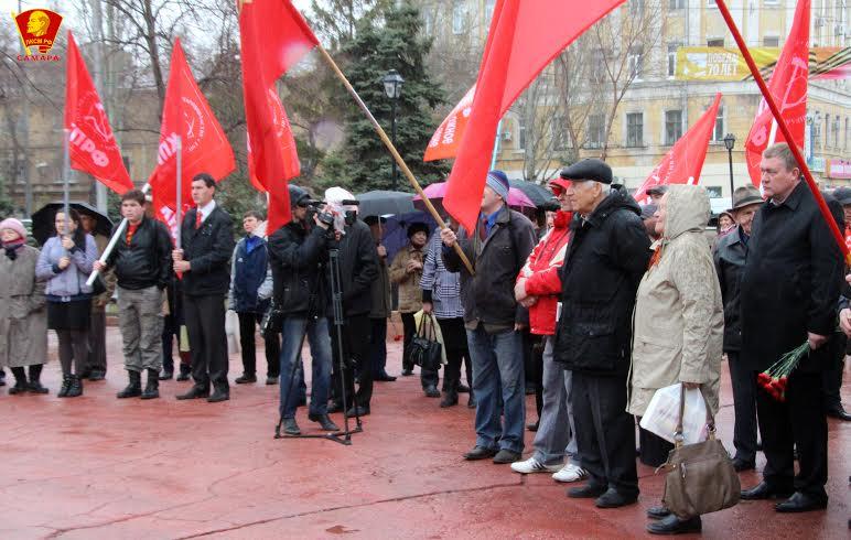 Самара. Возложение цветов в 145-ю годовщину со дня рождения В.И. Ленина