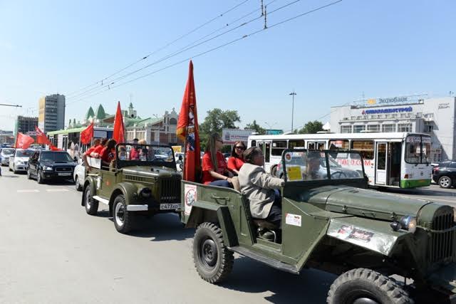 В Новосибирске стартовал автопробег в память погибших в Великой Отечественной войне героев
