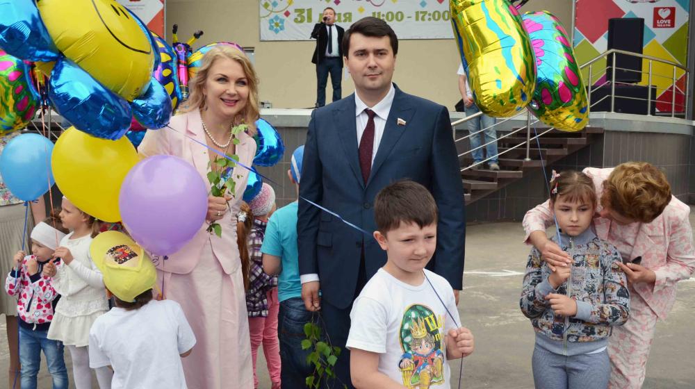 Олег Лебедев в Туле принял участие в массовом мероприятии, посвященном Дню защиты детей