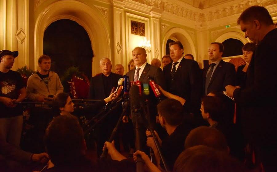 Г.А. Зюганов принял участие в церемонии прощания с Е.М. Примаковым