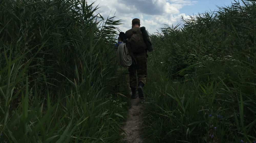 По местам боевых сражений. В честь годовщины Прохоровского сражения комсомольцы Белгородской области провели двухдневный  полевой выход 
