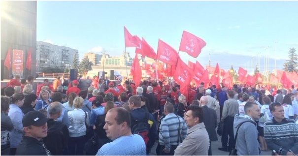 Жители Нижнего Новгорода протестуют против снятия судом кандидатов от КПРФ