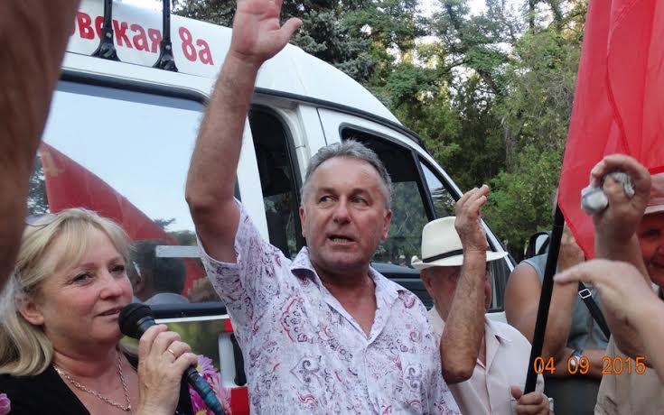 «Главное — это воля народа!». В Керчи прошёл массовый митинг протеста с участием первого секретаря Крымского рескома КПРФ О.А. Соломахина