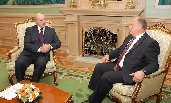 Г.А. Зюганов поздравил А.Г. Лукашенко с победой на выборах Президента Республики Беларусь
