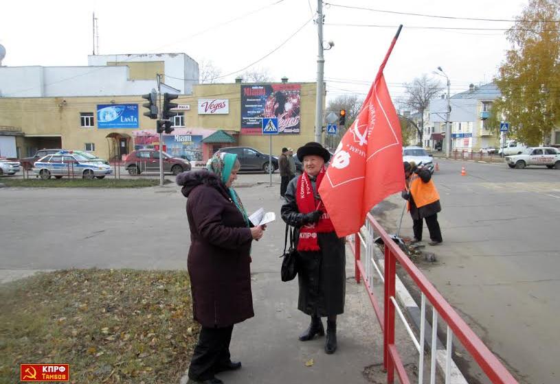 Тамбовская область. В Котовске прошли одиночные пикеты против вырубки вековых сосен 