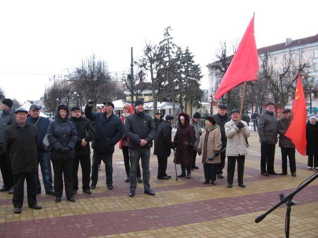 Калуга. Автопробег и митинг в день Сталинской Конституции