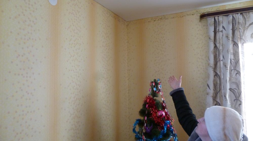 «Карточные домики». В новостройках погорельцев в Хакасии жуткий холод, падают потолки и постоянная сырость