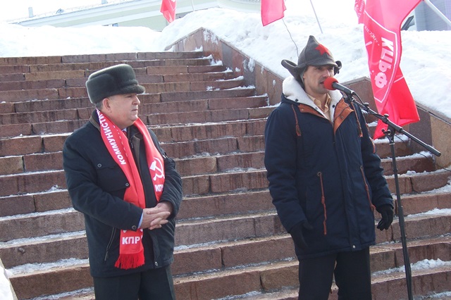 Республика Татарстан. В центре Казани коммунисты провели митинг