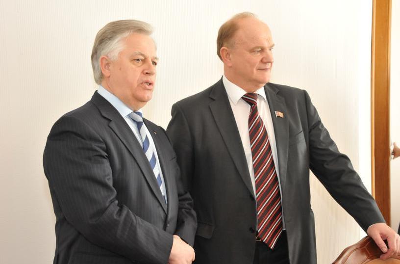 Лидер украинских коммунистов Петр Симоненко поздравил Г.А. Зюганова с 23-й годовщиной ІІ восстановительного Съезда КПРФ