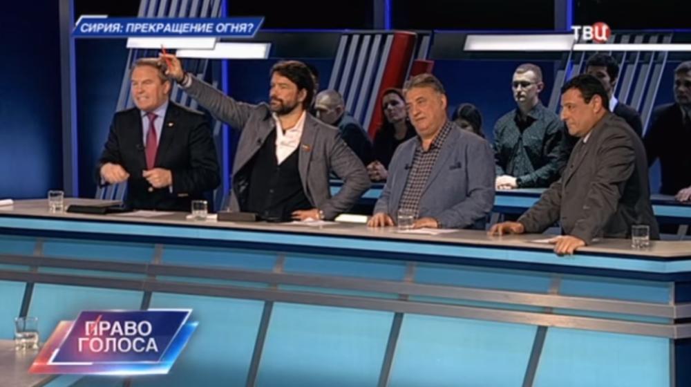 А.А.Ющенко принял участие в программе "Право голоса" на телеканале "ТВЦ" Сирия: прекращение огня?