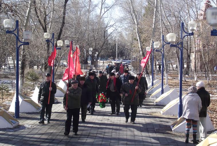 Амурская область. В Белогорске прошел митинг КПРФ в день памяти 312 борцов, павших в боях за власть Советов