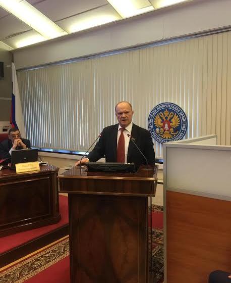 Г.А. Зюганов: Только честные выборы позволят нам мирно и демократично исправить ситуацию и обеспечить стране уверенное будущее