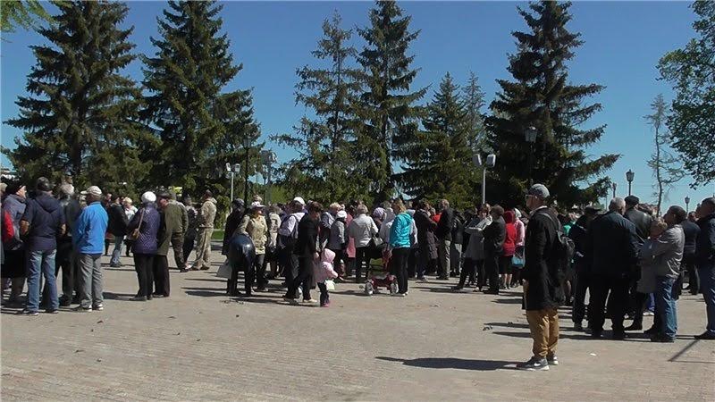 В Ишиме Тюменской области прошел протестный митинг пострадавших от паводка